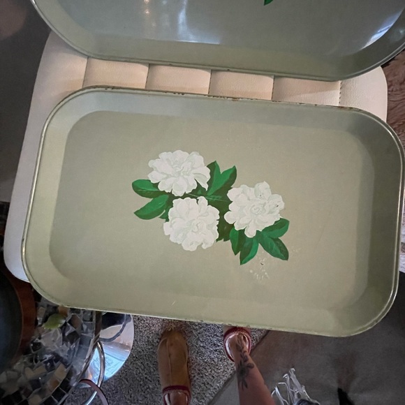 Vintage Han D Flower Trays - Picture 2 of 7